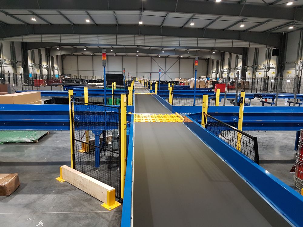 Complete sorting installation -14 way-out lines