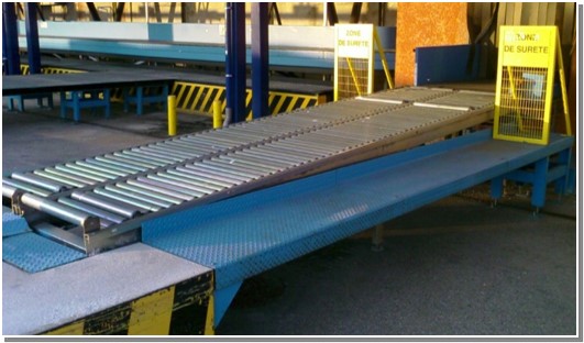 Table à rouleaux libres pour aéroport