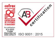 AVN a obtenu la certification ISO 9001: 2015