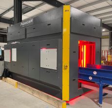 Nouvelle  installation automatisée de tri de colis à La Poste Rennes
