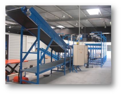 Complete conveyor lines for WEEE dismantling
