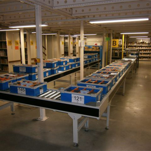 Installation de ligne de convoyage de préparation de commande