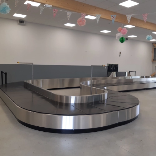 Installation arrivées bagages hors format