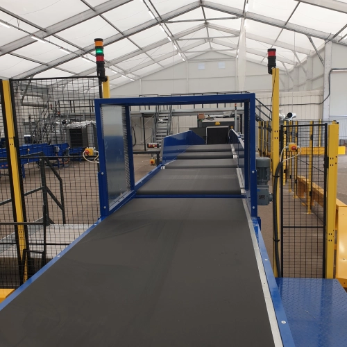 Installation convoyer pour le secteur aéroportuaire