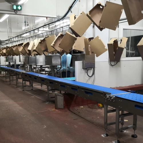 Ligne de conditionnement pour le secteur de l'agroalimentaire