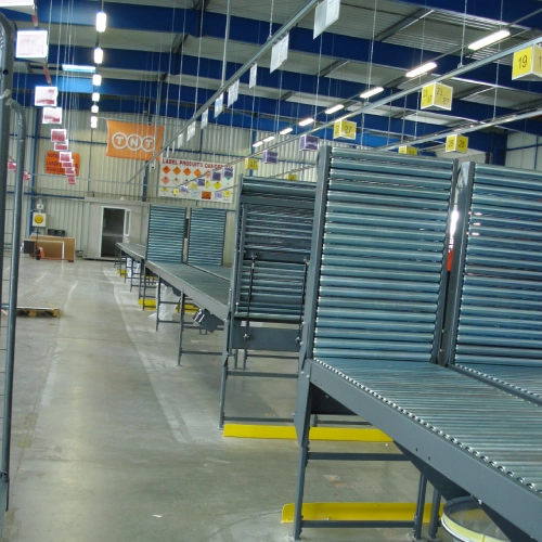 Portillon de rouleau relevable pour transporteur