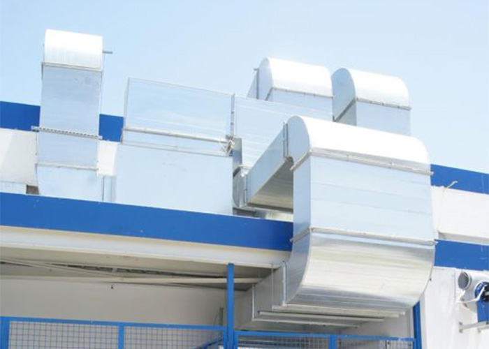 Air treatment system for industrial building