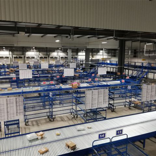 Complete parce sorting line installation